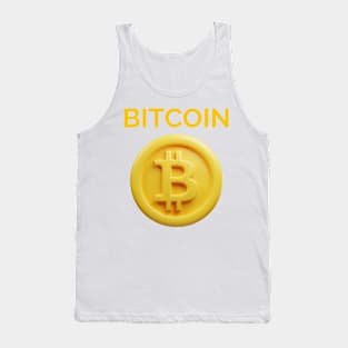 3d front view rendering crypto currency Tank Top